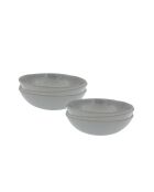 Set de 6 platos de sopa Galet de cerámica gris, 18,8 x 5 cm