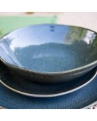 Set mit 6 grünen Desserttellern aus Keramik von Mila - D.20,5 cm