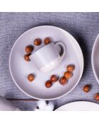 Set di 6 piatti da fondo Terre de Sienne in ceramica grigio/bianca - 22x4,7 cm