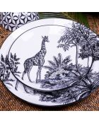 Set Savana in porcellana nera da 18 pezzi