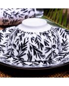 Set Savana in porcellana nera da 18 pezzi