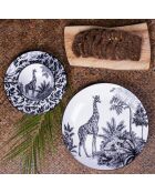 Set Savana in porcellana nera da 18 pezzi