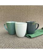Lot de 6 mugs Mila en céramique verts - 8,3×10cm