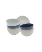Lot de 6 bols Oia en céramique bleus - 14,2×7,7cm