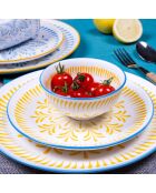 Lot de 6 bols médiums Kyoto en porcelaine multicolores - 15×7 cm