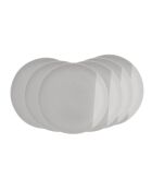 Set di 6 piatti grandi Terre de Sienne in ceramica grigio/bianca - D.26,5 cm