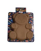 Tortiera Happy cake bear in silicone marrone - 23x27,5x4 cm