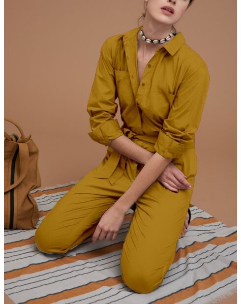 Mono Saelle de popelina en comino