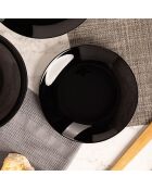 Schwarzer Tafelservice - 24 Stück