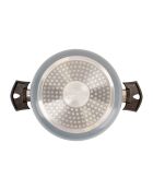 Set van 2 blauwe potten met deksel + wok