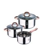 Pentole Onil da 5 pezzi, adatte all'induzione cromata