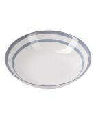 3 tiefe Teller Noia San Ignacio weiß/blau - D. 20cm