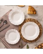 Weißes Tafelservice - 24 Stück