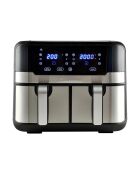 MasterPro Rocket Duo 900 Heißluftfritteuse, 2400 W, Schwarz und Grau