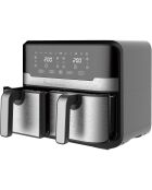 MasterPro Rocket Duo 900 Heißluftfritteuse, 2400 W, Schwarz und Grau