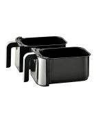 MasterPro Rocket Duo 900 Heißluftfritteuse, 2400 W, Schwarz und Grau