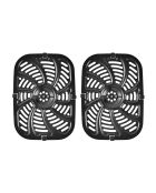 MasterPro Rocket Duo 900 Heißluftfritteuse, 2400 W, Schwarz und Grau