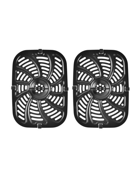 Freidora MasterPro Rocket Duo 900, 2400 W, color negro y gris