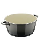 Stoofpot met grijs deksel - D. 24 x 11 cm