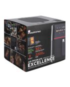Lot de Friteuse à air Excellence 2200 watts noire/ rouge - 6,5 L