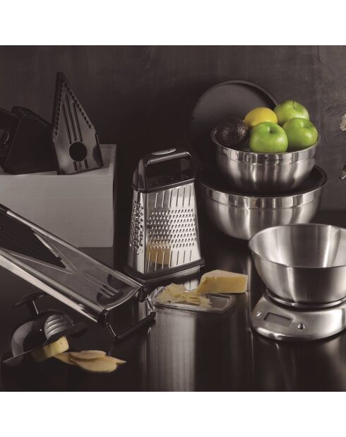 2 Schalen und 2 Deckel für schwarze Feinschmecker von MasterPro — D. 20x24cm