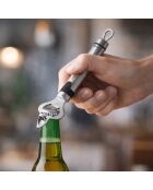 Abridor de botellas gris - L. 19 cm