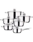 Utensilios de cocina cromados de 12 piezas