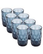 Lot de 8 Verres  bleus - 350 ml