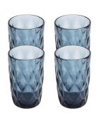 Lot de 8 Verres  bleus - 350 ml