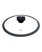 Kookpot met zwart/grijs deksel - D. 28x13,5cm