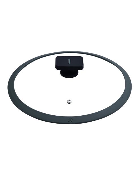 Kookpot met zwart/grijs deksel - D. 28x13,5cm