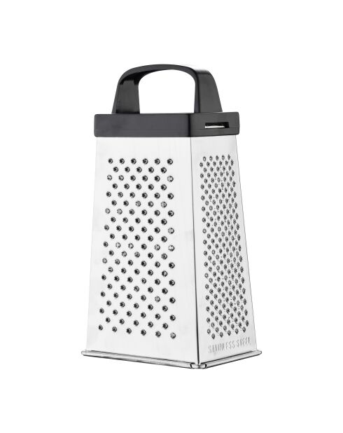 Râpe à 4 faces gris/ noir - D. 8,9x6,4x16,5cm