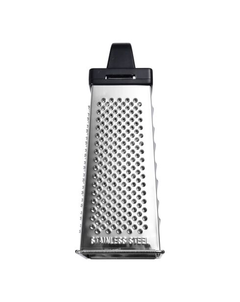 Râpe à 4 faces gris/ noir - D. 8,9x6,4x16,5cm