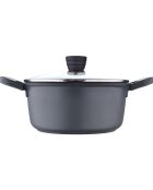 Stoofpot met deksel geschikt voor koperen inductie - D. 24 x 11,5 cm