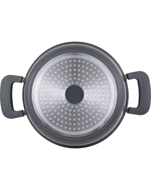 Stoofpot met deksel geschikt voor koperen inductie - D. 24 x 11,5 cm