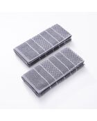 Set de 2 paños de cocina grises