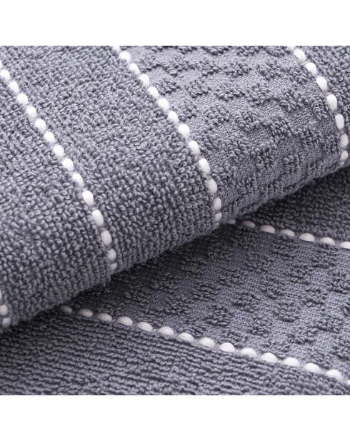 Set de 2 paños de cocina grises