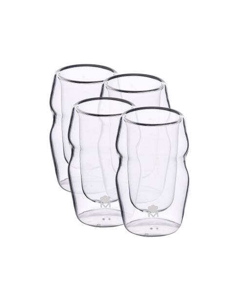 Lot de 4 Verres à liqueur transparents - 50 ml
