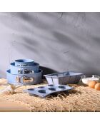 Set aus blauen Brotbackformen von Noia San Ignacio, D. 24,5 x 13/6 cm