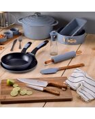 Set aus blauen Brotbackformen von Noia San Ignacio, D. 24,5 x 13/6 cm