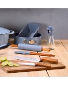 Set aus blauen Brotbackformen von Noia San Ignacio, D. 24,5 x 13/6 cm