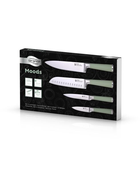 Lot de 4 Couteaux verts