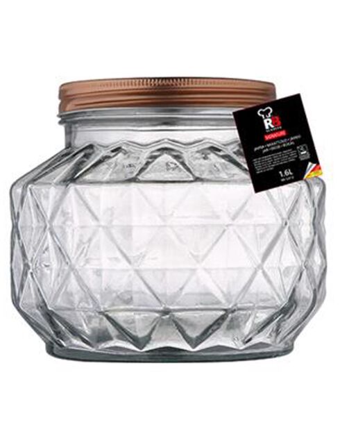 Transparente 1,6-Liter-Flasche