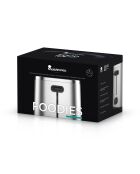 MasterPro 2-delige broodroosterset voor fijnproevers zilver/zwart