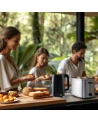 MasterPro 2-delige broodroosterset voor fijnproevers zilver/zwart