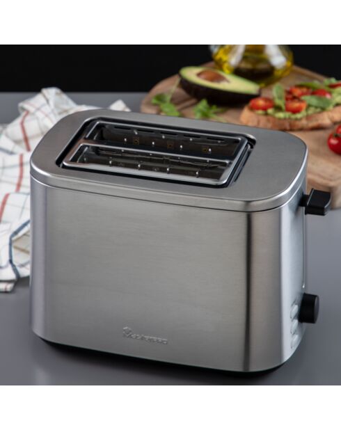 MasterPro 2-delige broodroosterset voor fijnproevers zilver/zwart