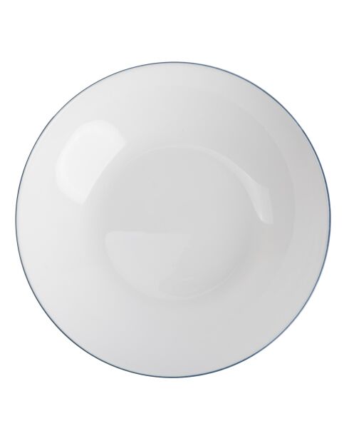 Tafelservice mit weißem Rand - 24 Stück