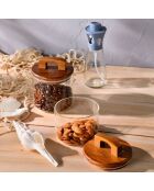 Set mit 2 durchsichtigen Noia San Ignacio Gläsern mit Deckel