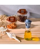 Set mit 2 durchsichtigen Noia San Ignacio Gläsern mit Deckel