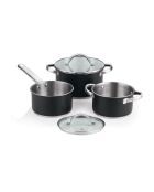 Pentole nere da 5 pezzi